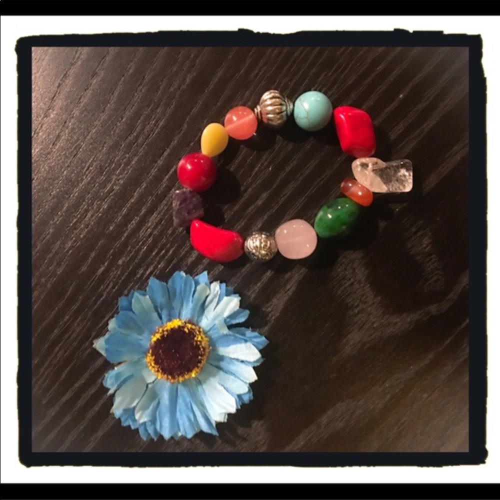 New🍒🍒Chakra Balance Bracelet (Quartz, Stone)
